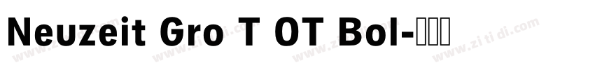 Neuzeit Gro T OT Bol字体转换